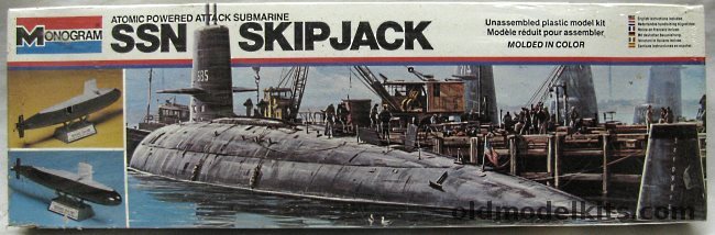 Monogram 1/228 SSN Skipjack Submarine SSN585, 3101 plastic model kit
